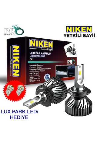 Niken Xenon LED Phare Ampoule H4 lumière blanche