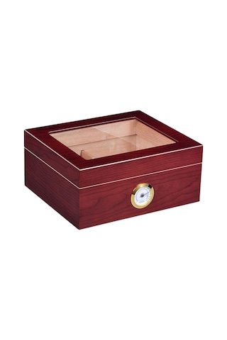 Falconetti Kahverengi Camlı Humidor Puro Kutusu Rb95khv