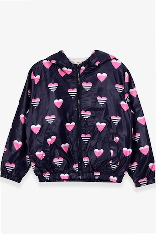 Breeze Kız Çocuk Yağmurluk Kalp Desenli 1-6 Yaş, Mor-mor Mor