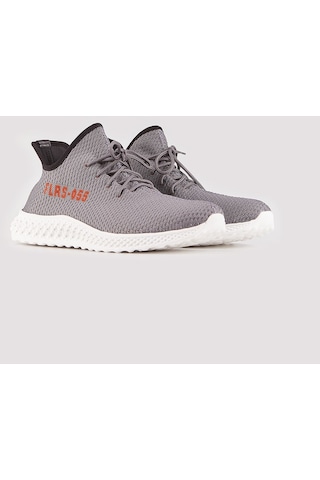 Triko Füme Bağcıklı Erkek Spor Ayakkabı-Füme (521647977) Füme