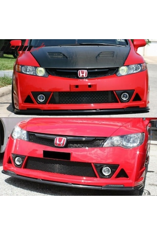 Honda Civic Fd6 Mugen Rr Ön Lip Plastik Parlak Siyah 2006-2012 Rr