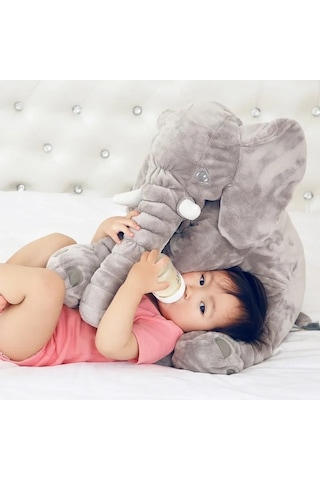 Zyzqstore Fil Peluş Vücut Yastığı Büyük Kanepe Yastık Çok Renkli Fil Yastık Çok Renkli