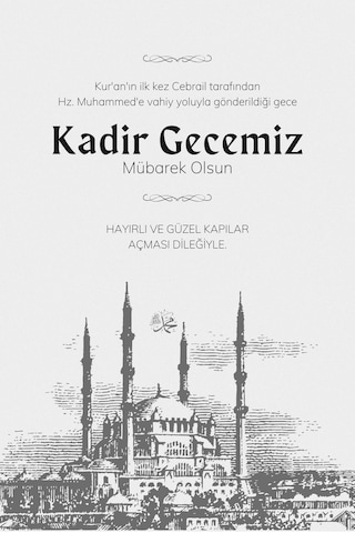 10 Adet Nostalji Kartlı Kadir Gecesi Hediyesi - İnci Anahtarlık
