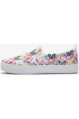 Skechers Skechers X Jgoldcrown : Poppy - Drippin Love Kadın Beyaz Günlük Ayakkabı 155503 Wmlt Beyaz