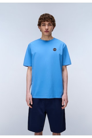 Napapijri S-badge Ss 1 Erkek T-shirt-33139 Mavi