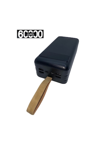 Powerbank 60.000 Mah Akım Korumalı Ledli Powerbank 60000 Amper Power Bank Renkli