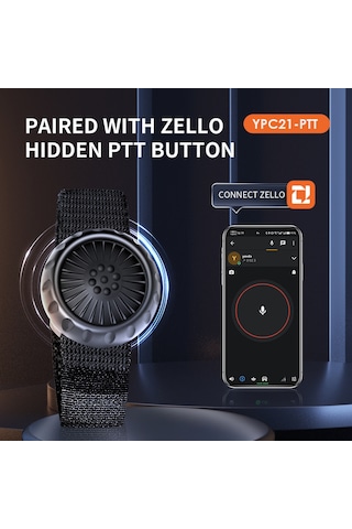 Maiyame Zello Uygulaması İle Uyumlu Bt Ptt Tuşu - 30m Mesafe, Ip67 Su Geçirmez, Tek Tıklama Konuşma Fonksiyonu