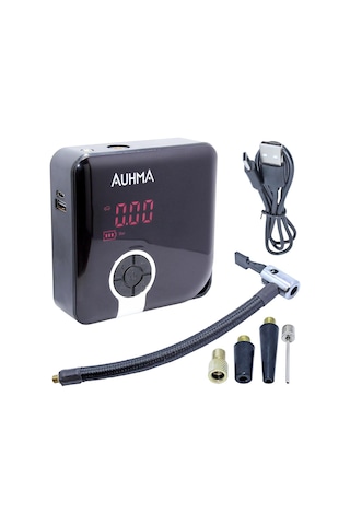 Auhma Portable A5544 Şarjlı Dijital Lastik Şişirme Pompası