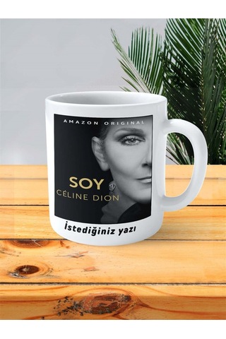 Celine Dion Baskılı Kupa Bardak Kişiye Özel Desen 2 Çok Renkli