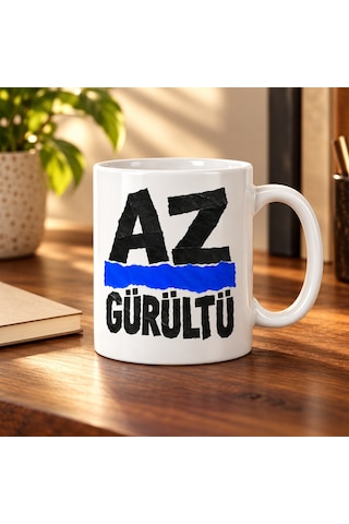 Mmb-trade Az Gürültü Tasarımlı Porselen Kupa - Model 673 Mmbz