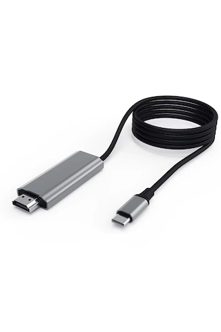 Cr36 Switch 2 İçin Görüntü Aktarıcı Adaptör Çevirici Type-c 3.1'den Hdmı Hdtv 4k 60hz Pd 100w Şarj 2 Metre Kablo Thunderbolt 3 Uyumlu