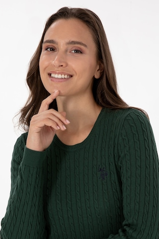 U.s. Polo Assn. Kadın Koyu Yeşil Kazak /triko 50313626-vr079 Koyu Yesıl