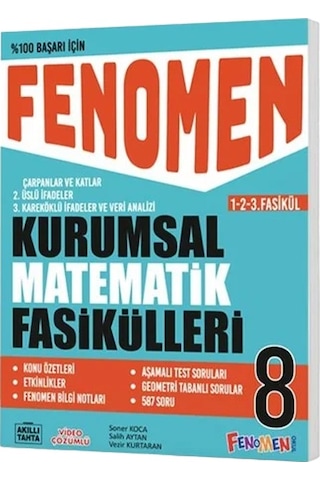 Fenomen Okul Yayınları 8. Sınıf Matematik Fasikülleri 1-2-3