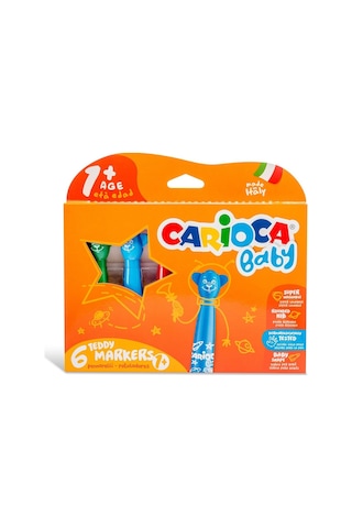 Teddy Jumbo Bebek Süper Yıkanabilir Keçeli Boya Kalemi 6lı