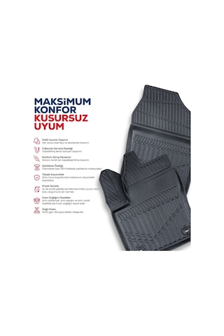 Peugeot 3008 Hybrid 2024-2025 Araca Özel 4d Havuzlu Paspas Ve Bagaj Havuzu Set Hediyeli