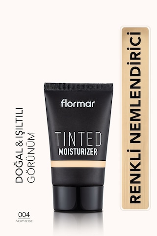 Flormar Tinted Moisturizer Eşit Tonlu & Işıltılı Görünüm Veren Renkli Nemlendirici 004 Ivory Beige