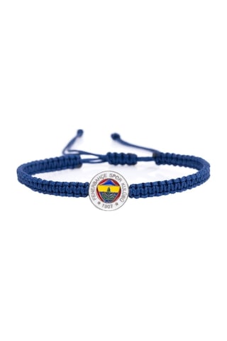 Fenerbahçe Lisanslı Fb Logo Makrome Bileklik Hediyelik Ahşap Kutulu