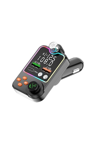 Homyl Araba Bluetooth Için Fm Verici Kullanımı Kolay 11x7x5cm