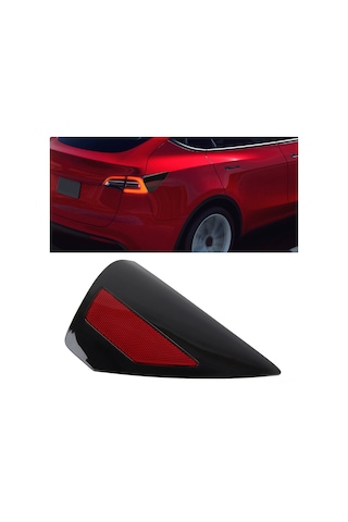 Moveevo Tesla Model 3 2017-2023 Ve Model Y 2020-2023 Sağ Arka Fener Paneli Yansıtıcı Kapağı 1100781-99-d, 1505513-00-a - Abs Malzeme, Gece Görünürlüğünü Artırır, Pasif Güvenliği Artırır