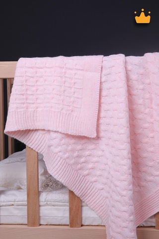 Babyhola 90x100cm Triko Kız Erkek Bebek Battaniye Tv Diz Battaniyesi 12642 001