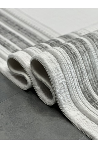 Woolen Halı Palace Modern Akrilik Halı 4855 Grı Renkli
