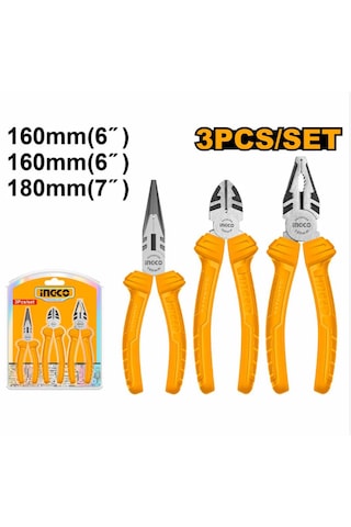 3 Lü Set Pense,yan Keski,kargaburun Pense