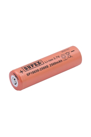 Sp18650-2500s 3.7v 18650 Model 2500mah Li-ion Uçlu Pil