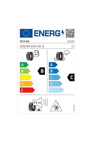 Petlas 205/60R16 96V XL M+S 3Pmsf Multi Action Pt565 Dört Mevsim Lastiği 2026