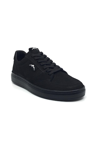 Lisans Shoes %100 Deri Ortopedik Erkek Yazlık Rahat Deri Spor Ayakkabı 40-44 Siyah Nubuk