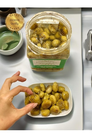 Izgara Çekirdeksiz Yeşil Zeytin Salatası 900 Gram Pet Ambalaj