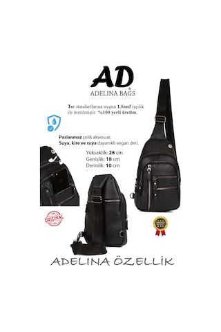 Unisex Siyah Werner Göğüs Ve Omuz Çantası Çapraz Askılı Body Bag
