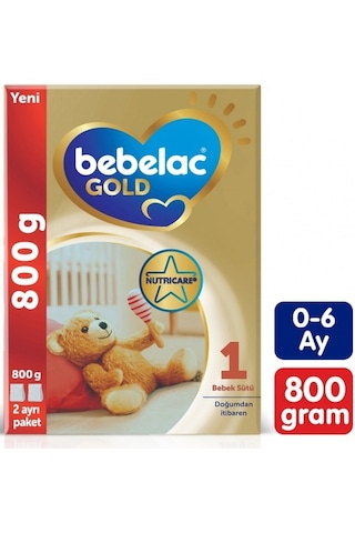 Bebelac Gold 1 Bebek Devam Sütü 800 G 2 Adet
