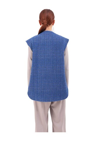 Aker 23aw09038111 Küçük Beden Yelek 23aw09038111 050 Saks Saks Saks Mavisi