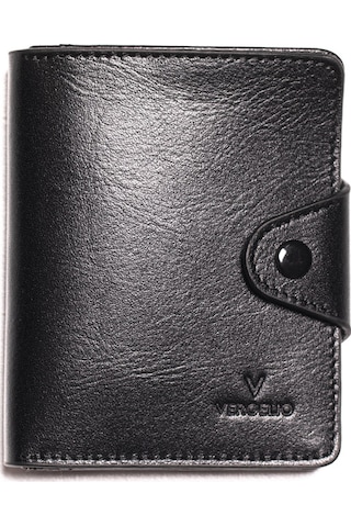 Black Cüzdan & Kartlık Erkek 866 Vergelio Purse Matte Crystal Wallet Card Holder Siyah