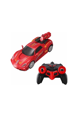 Transforming Robot Racer Uzaktan Kumandalı Sesli Ve Işıklı Robotlar - Kırmızı Robot