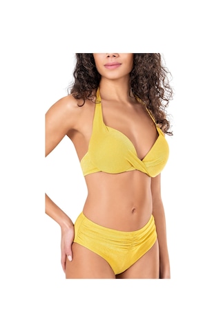 Endeep Kadın Düğüm Detaylı Destekli Hardal Bikini Takımı