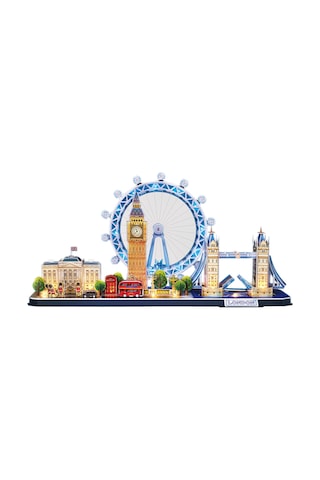 London City Line 3d Puzzle Led Işıklı L532h