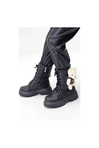 Ayakkabımood Wnt 5140 Siyah Kız Çocuk Bot Siyah