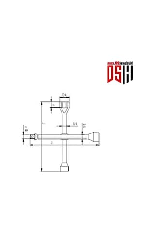 Krom 1/2 Adaptörlü Istavroz Bijon Anahtar - 17 X 19/22