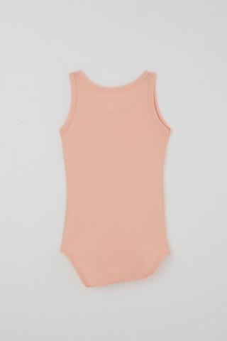 Breeze Kız Çocuk Çıtçıtlı Atlet Zıbın Body Basic 1-3 Yaş , Somon