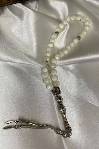 Rahan İnci Tespih Tesbih Doğal Taş Tesbih Gümüş İmameli Taç Çakrası Taşı Ahşap Kutulu Bereket Taşı Çok Renkli