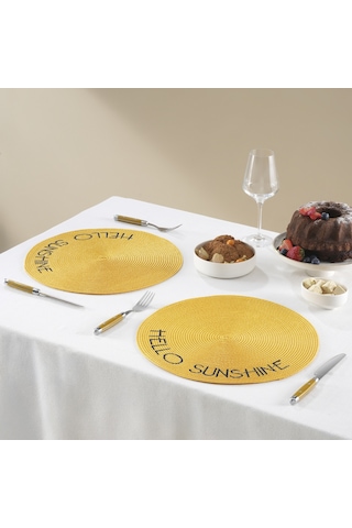 Karaca Home Sunshine Amerikan Servisi 2'li Set Sarı