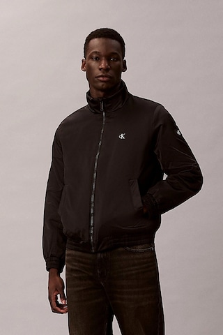 Calvin Klein Uzun Kollu Dolgulu Harrington Erkek Siyah Ceket Lv04rc516g-ub1 Siyah