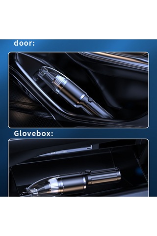 Geeksen Kablosuz Araç Ve Ev Süpürgesi - 120w Güçlü Emiş, 2000pa, Taşınabilir