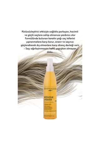 Byphasse Kuru Saçlara Özel Keratin İçerikli Yüksek Koruyucu ve Pürüzsüzleştirici Saç Kremi 250 ML