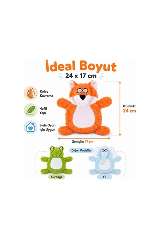 Sogud Kedi Köpek Oyuncağı Sesli Hışırtılı Peluş Tilki, Isırınca S