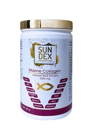 Sundex Marine Collagen Hidrolize Balık Kolajeni 300 G