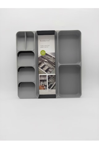 Yifomall Büyük Boy Mutfak Kapak Depolama Kutusu - Ayarlanabilir Plastik Kapaklı, Taze Tutucu, Ekonomik, Dayanıklı Malzeme, Boşluk Tasarımı, Temizliği Kolay Depolama Gri Diğer