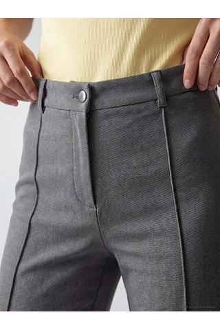 Lcwaıkıkı Classic Antrasit Dar Fit İspanyol Paça Kadın Pantolon