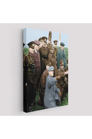 Atatürk Arkadaşları İle Cephede Dekoratif Duvar Tablosu-6211